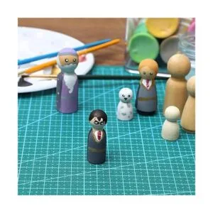 Muñecas de clavijas de madera kit de muñeca de clavijas_2