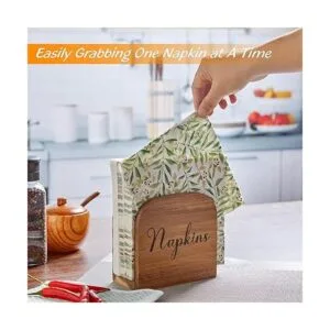 ALELION Servilletas de madera de acacia para cocina_4