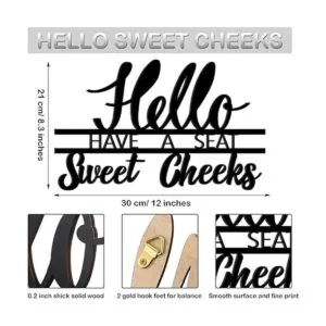 Letrero de pared con texto en inglés Hello Sign Have a_2