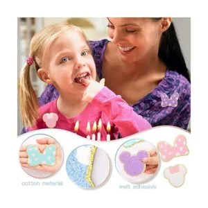 UHOMENY Juego de 15 parches coloridos de felpilla para_4