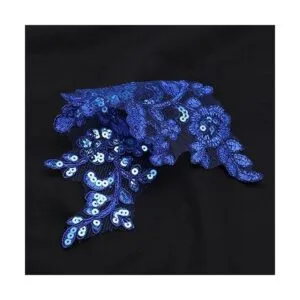 Micro Traders 2 pares de apliques bordados de encaje de_6