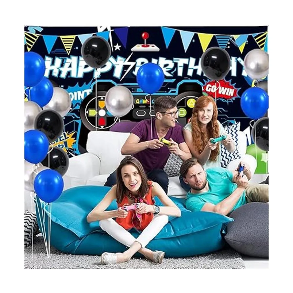 Kit de arco de guirnalda de globos de color azul real y_5