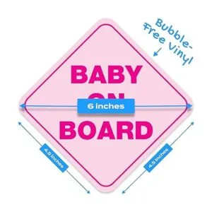 Stickios Adhesivo para bebé a bordo para automóviles se_4