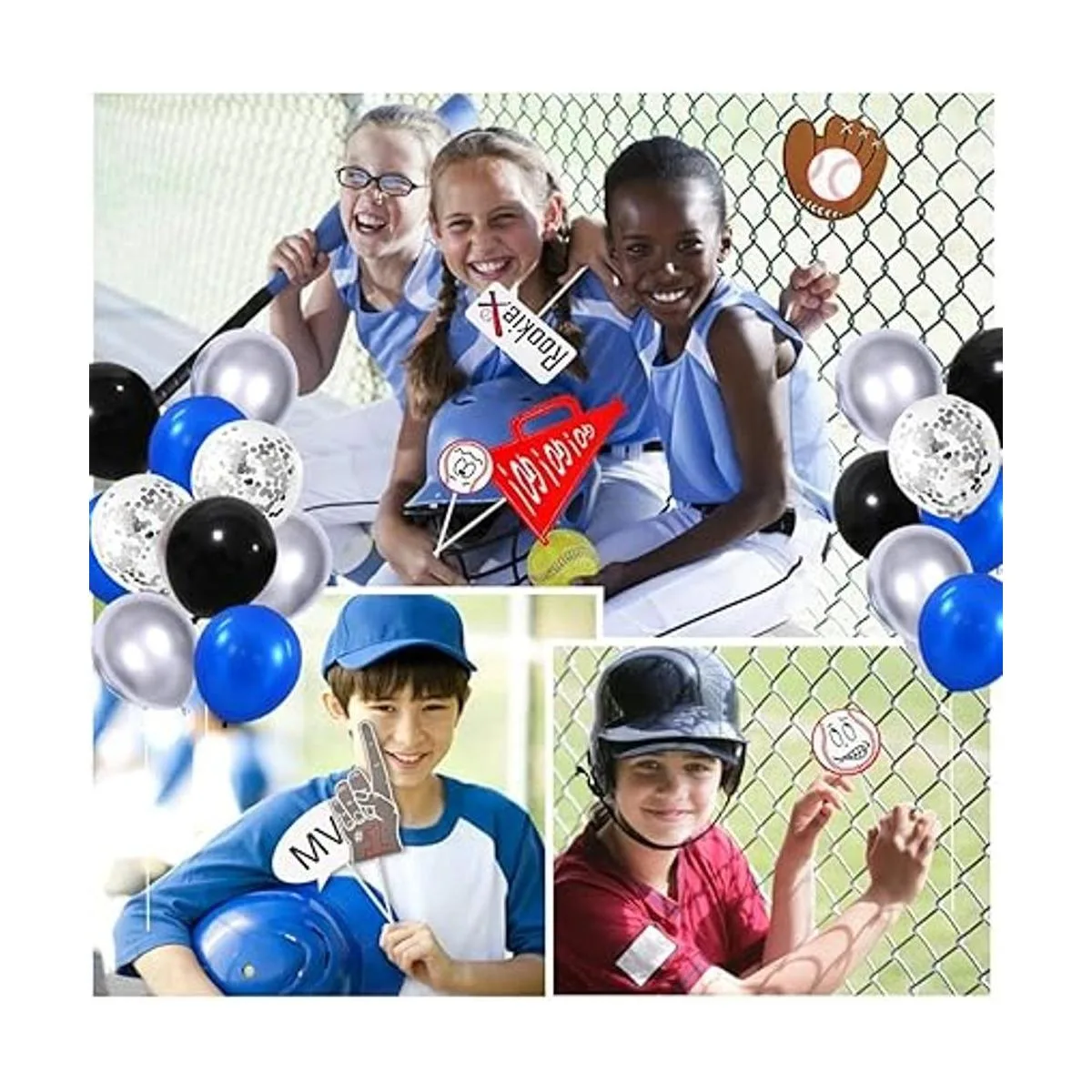 Kit de arco de guirnalda de globos de color azul real y_7