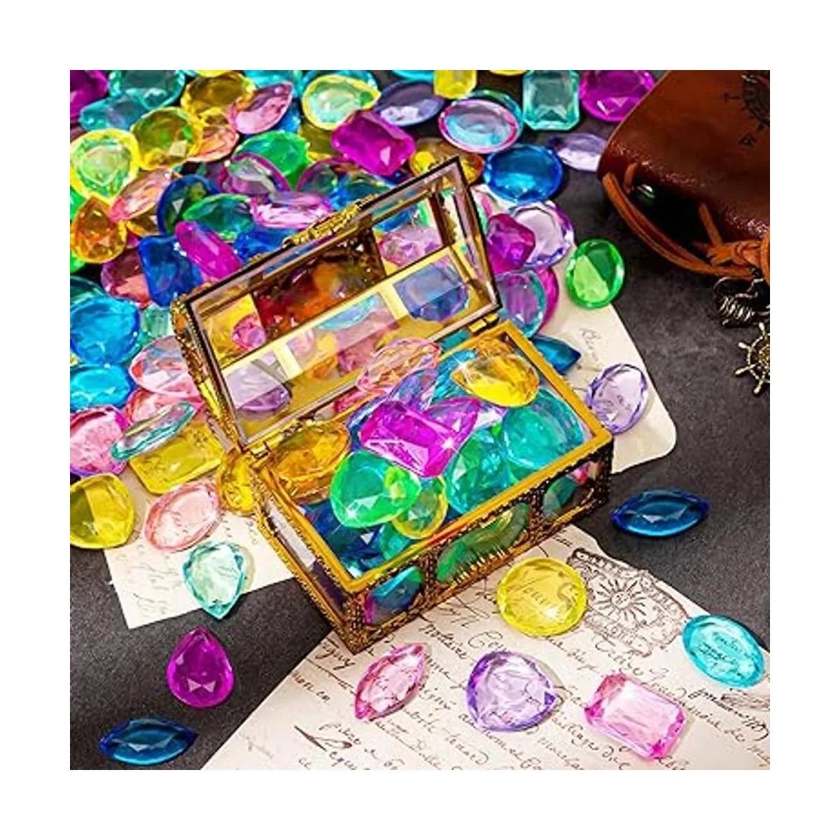 Joyas del tesoro pirata Jumbo Bling Multicolor Diamantes_2