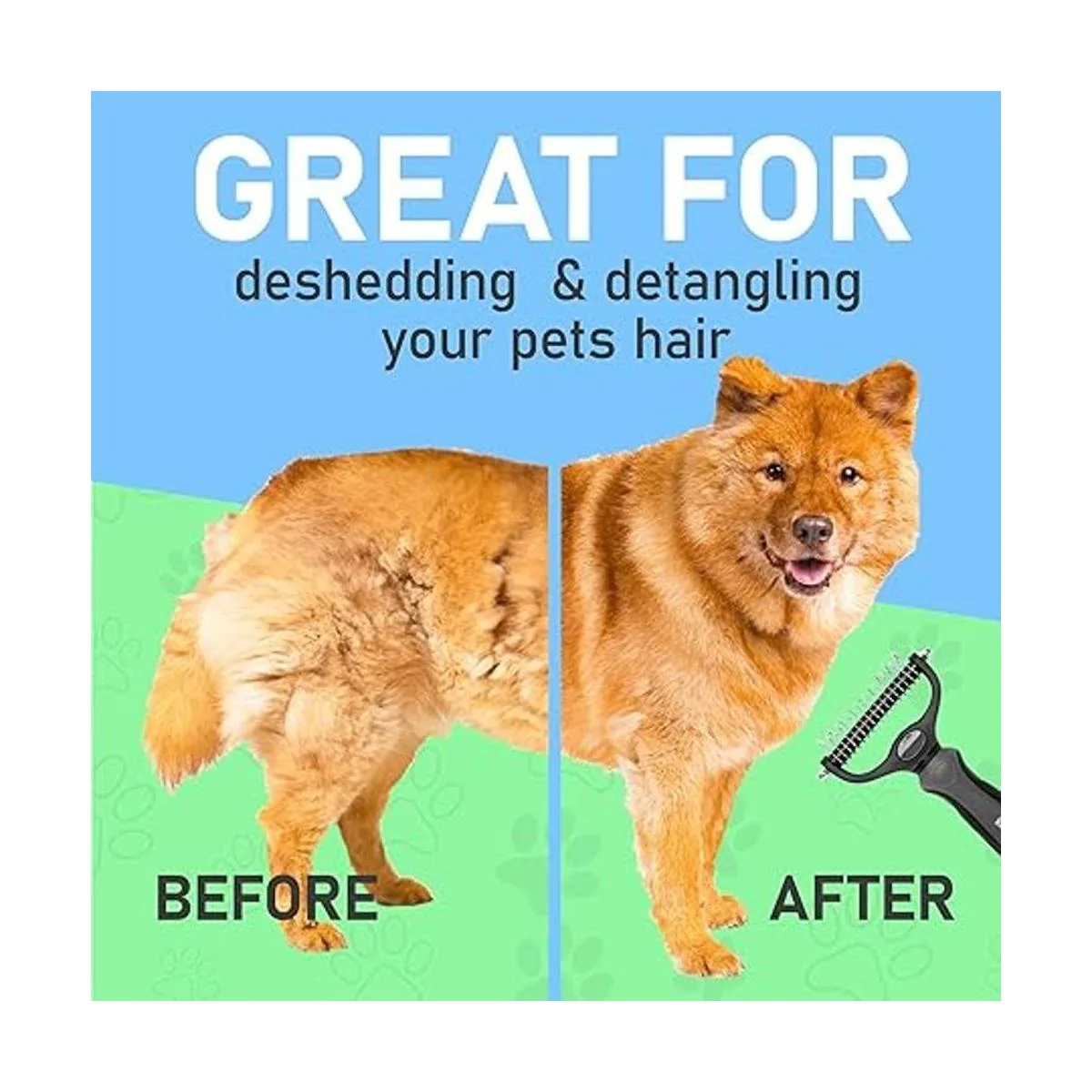 Maxpower Planet Pet Grooming Brush Double Sided Shedding_7