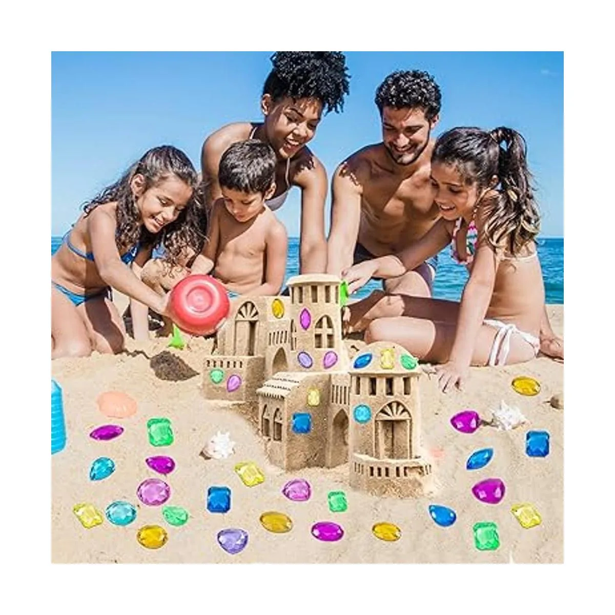 Joyas del tesoro pirata Jumbo Bling Multicolor Diamantes_7