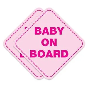 Stickios Adhesivo para bebé a bordo para automóviles se_1