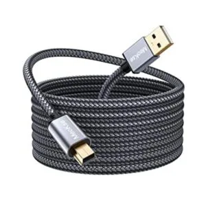 Meokse Cable mini USB portátil de 20 pies USB 2.0 tipo A_1