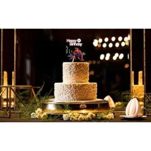 6 piezas de Spiderman Happy Birthday Cake Topper para_6