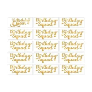 Juego de 15 piezas de camisas doradas de cumpleaños_2