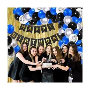 Kit de arco de guirnalda de globos de color azul real y_4