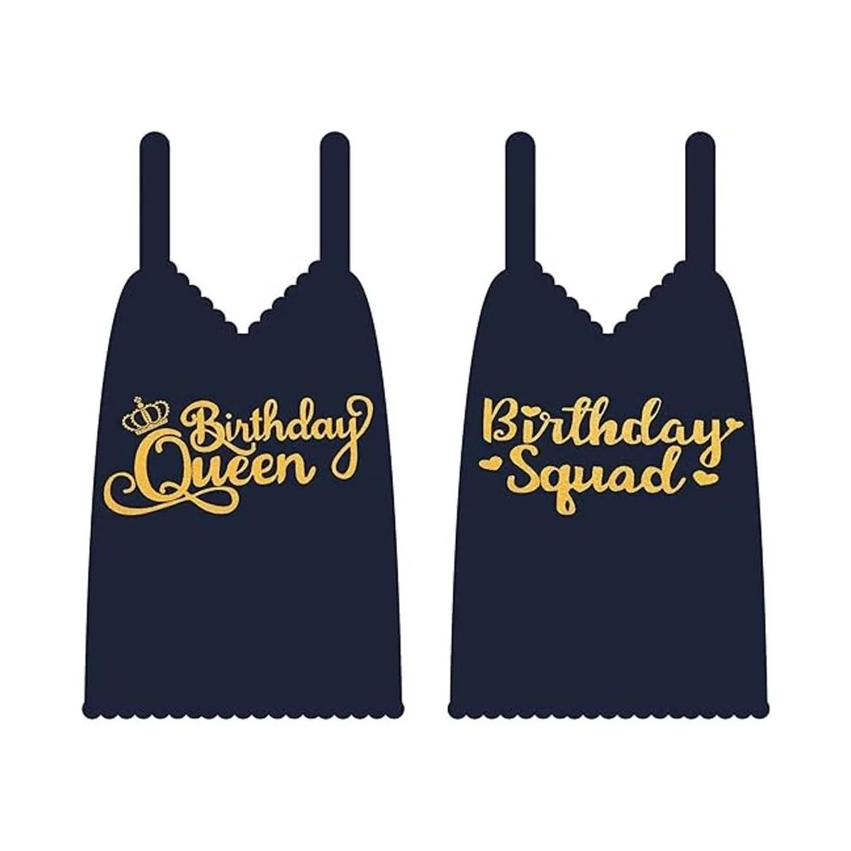 Juego de 15 piezas de camisas doradas de cumpleaños_4