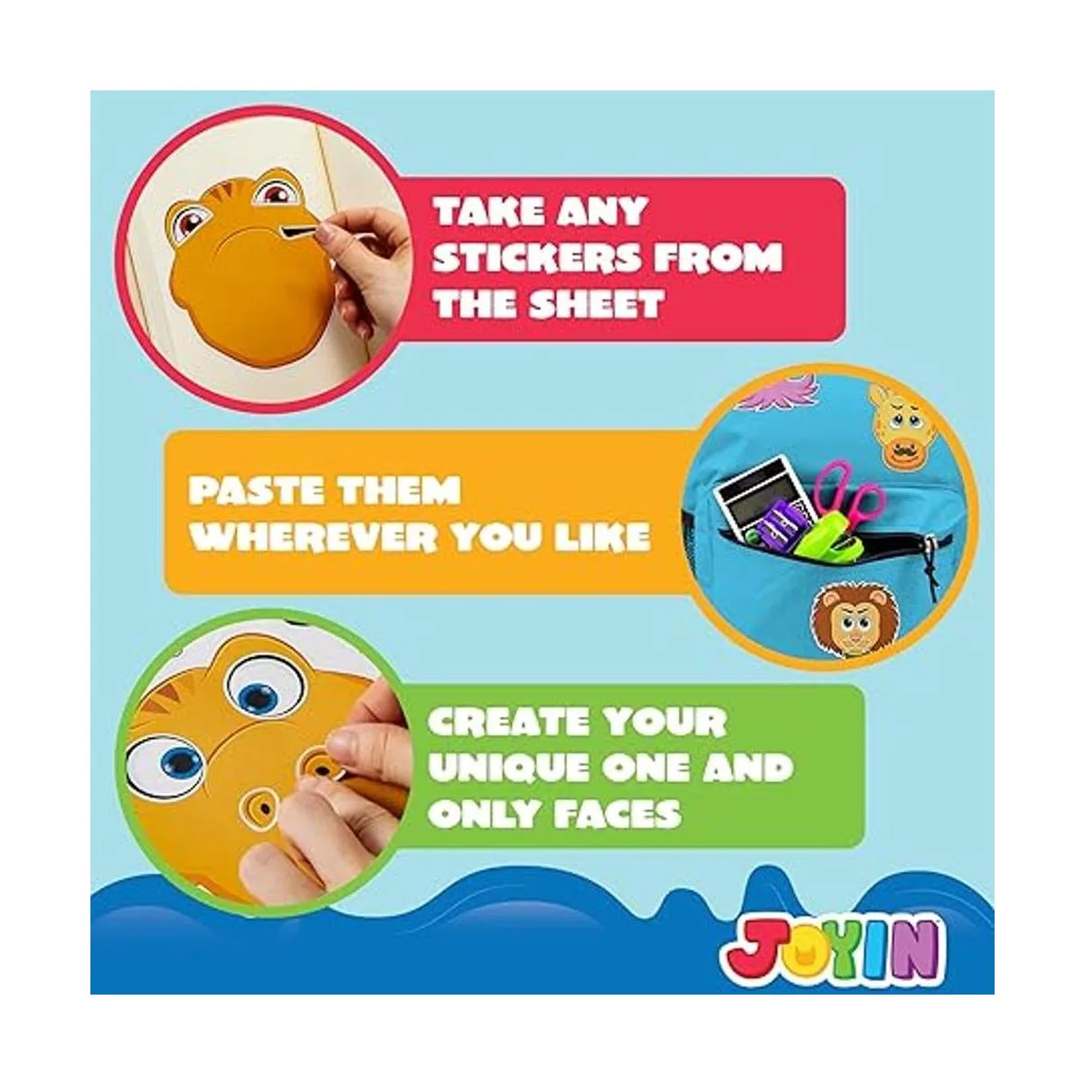 JOYIN 90 hojas de calcomanías para hacer que tu propio_3