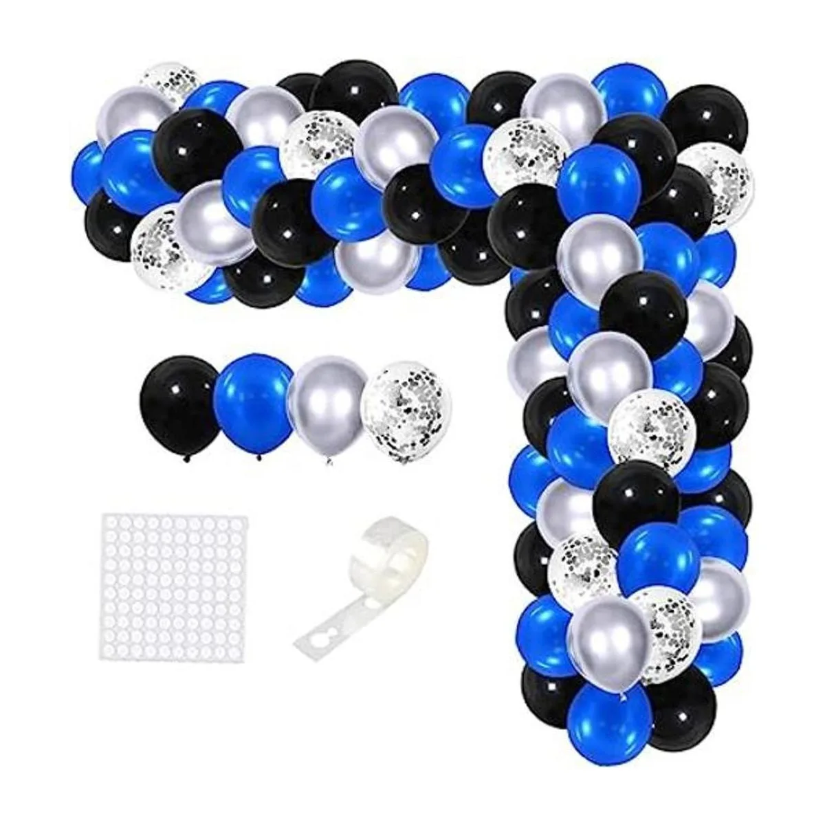 Kit de arco de guirnalda de globos de color azul real y_1