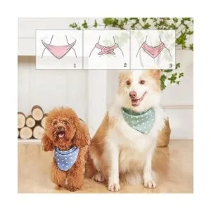 4 pañuelos para perro lindos y suaves de algodón para_6