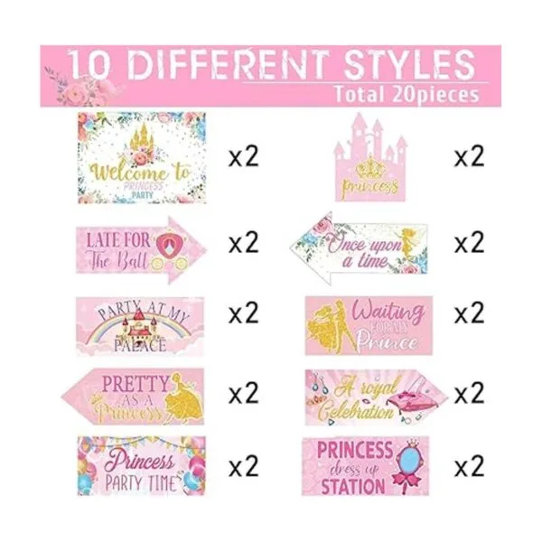 20 piezas de decoración de fiesta de cumpleaños de_4