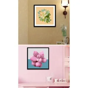 TINDAY Paquete de 2 pinturas enmarcadas por números para_2