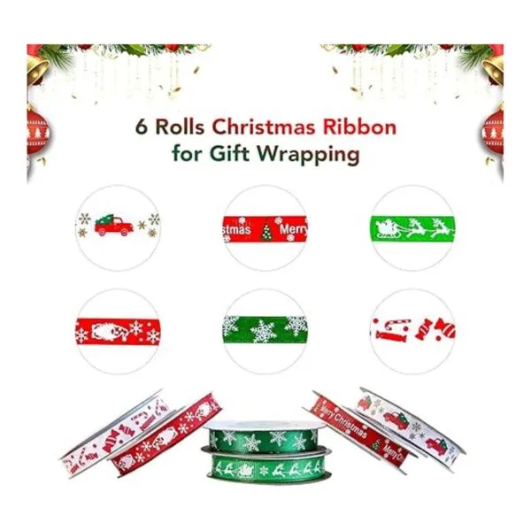 Cinta de Navidad de 60 yardas de 38 pulgadas para_4