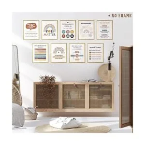 9 pósteres de salud mental terapia de oficina decoración_5