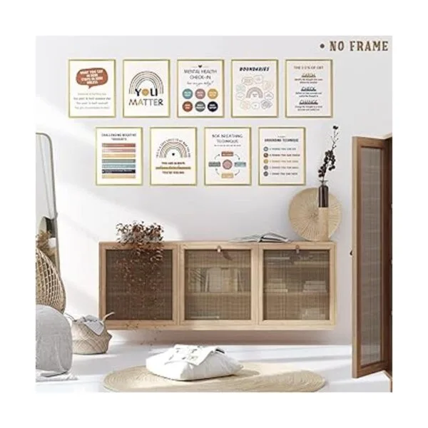 9 pósteres de salud mental terapia de oficina decoración_5