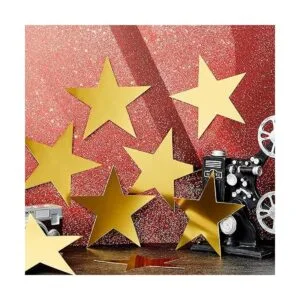 Leinuosen 80 piezas de recortes de estrellas doble_3