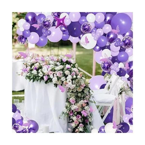 PERPAOL Kit de guirnalda de globos de color morado con_6