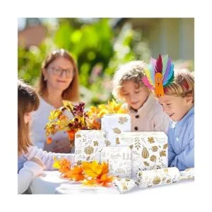 AnyDesign 90 hojas de papel de seda de otoño de Acción de_6