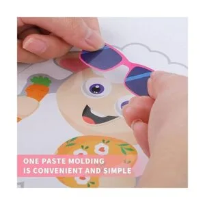 GonLei 24 hojas de calcomanías faciales para niños de_3