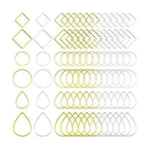 120 piezas de aretes de aro para hacer joyas de 3 formas_1