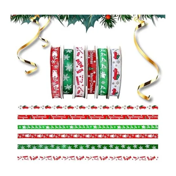Cinta de Navidad de 60 yardas de 38 pulgadas para_3