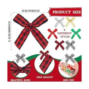 200 piezas de pequeños lazos de Navidad mini lazos de_2