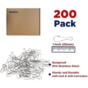 200 ganchos de acero inoxidable con cierre de cordón_2