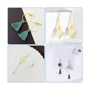 120 piezas de aretes de aro para hacer joyas de 3 formas_6