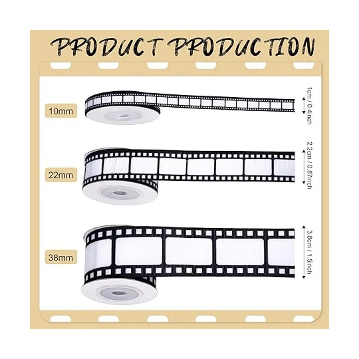 3 rollos de cinta de película para decoración de fiestas_2