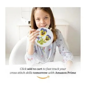 Kits de punto de cruz para principiantes tema de flores_7