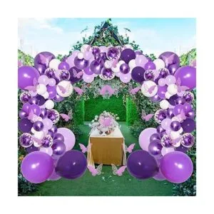 PERPAOL Kit de guirnalda de globos de color morado con_4