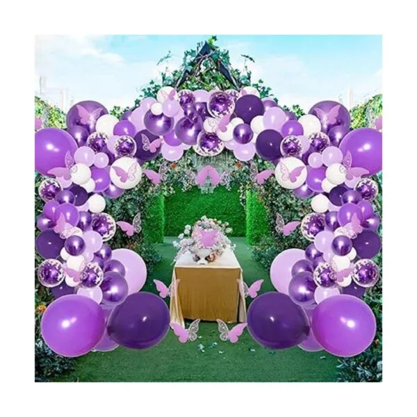 PERPAOL Kit de guirnalda de globos de color morado con_4