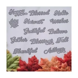 ALIBBON Troqueles de palabras de otoño para hacer tarjetas_4