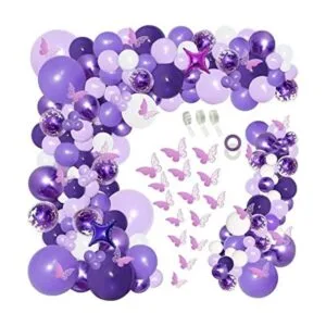 PERPAOL Kit de guirnalda de globos de color morado con_1