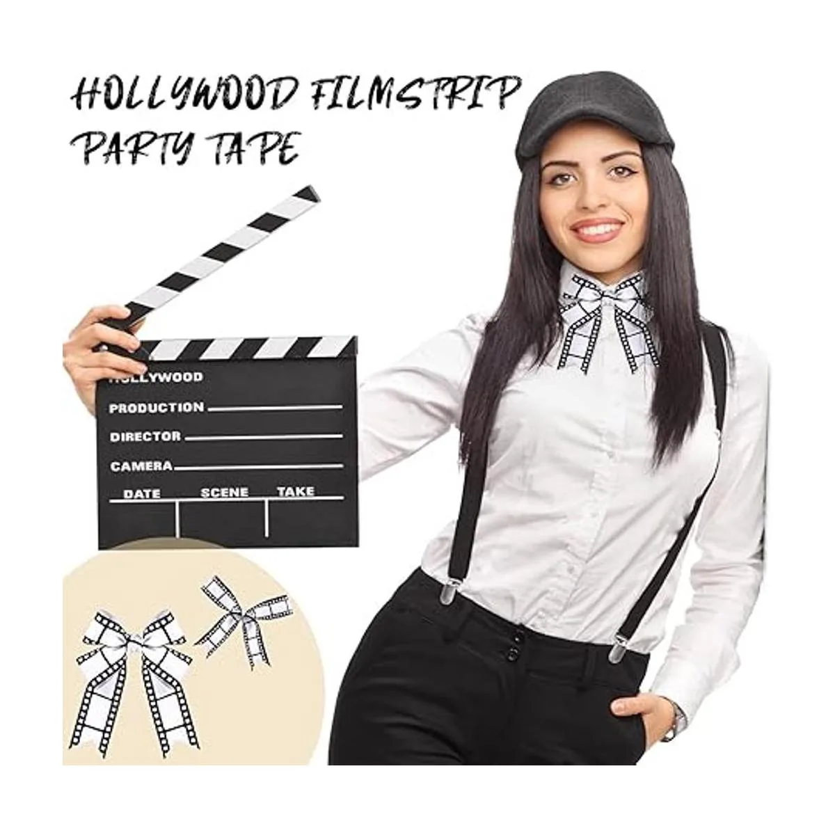 3 rollos de cinta de película para decoración de fiestas_4