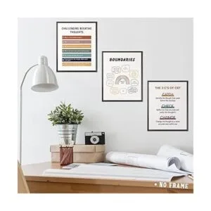 9 pósteres de salud mental terapia de oficina decoración_6