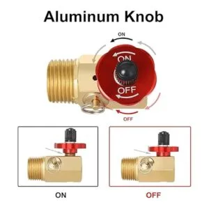 Hromee Válvula de tanque de aire con puerto de llenado;_4