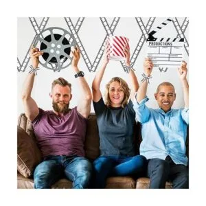 3 rollos de cinta de película para decoración de fiestas_6
