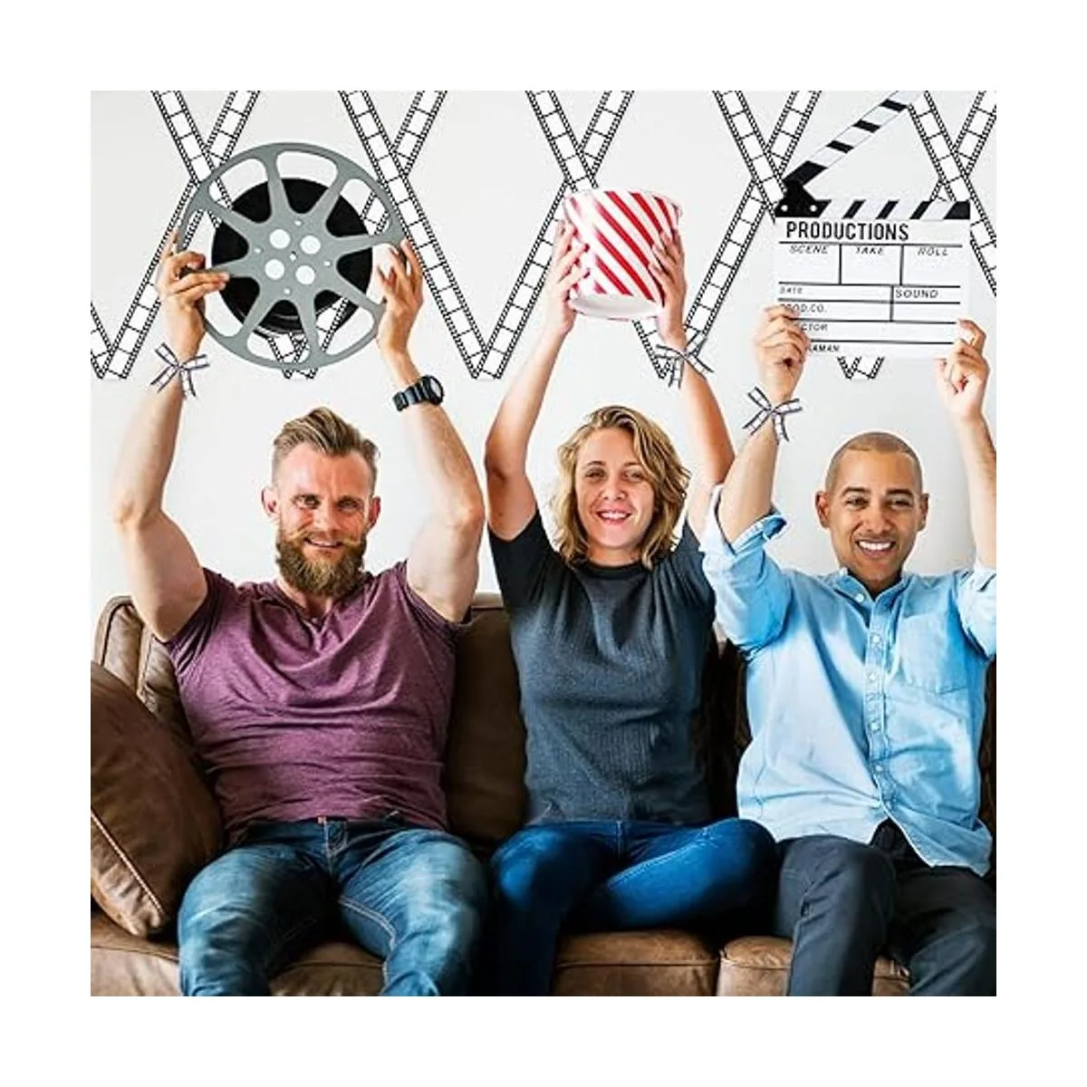 3 rollos de cinta de película para decoración de fiestas_6