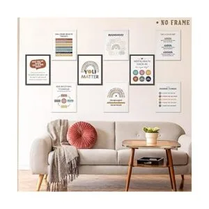 9 pósteres de salud mental terapia de oficina decoración_3