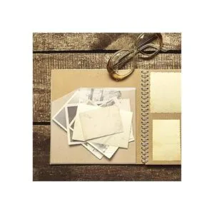 Bolsillos adhesivos transparentes en las esquinas de 6 x 6_5