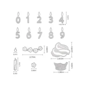 Plantillas de metal para tartas de cumpleaños y números_2