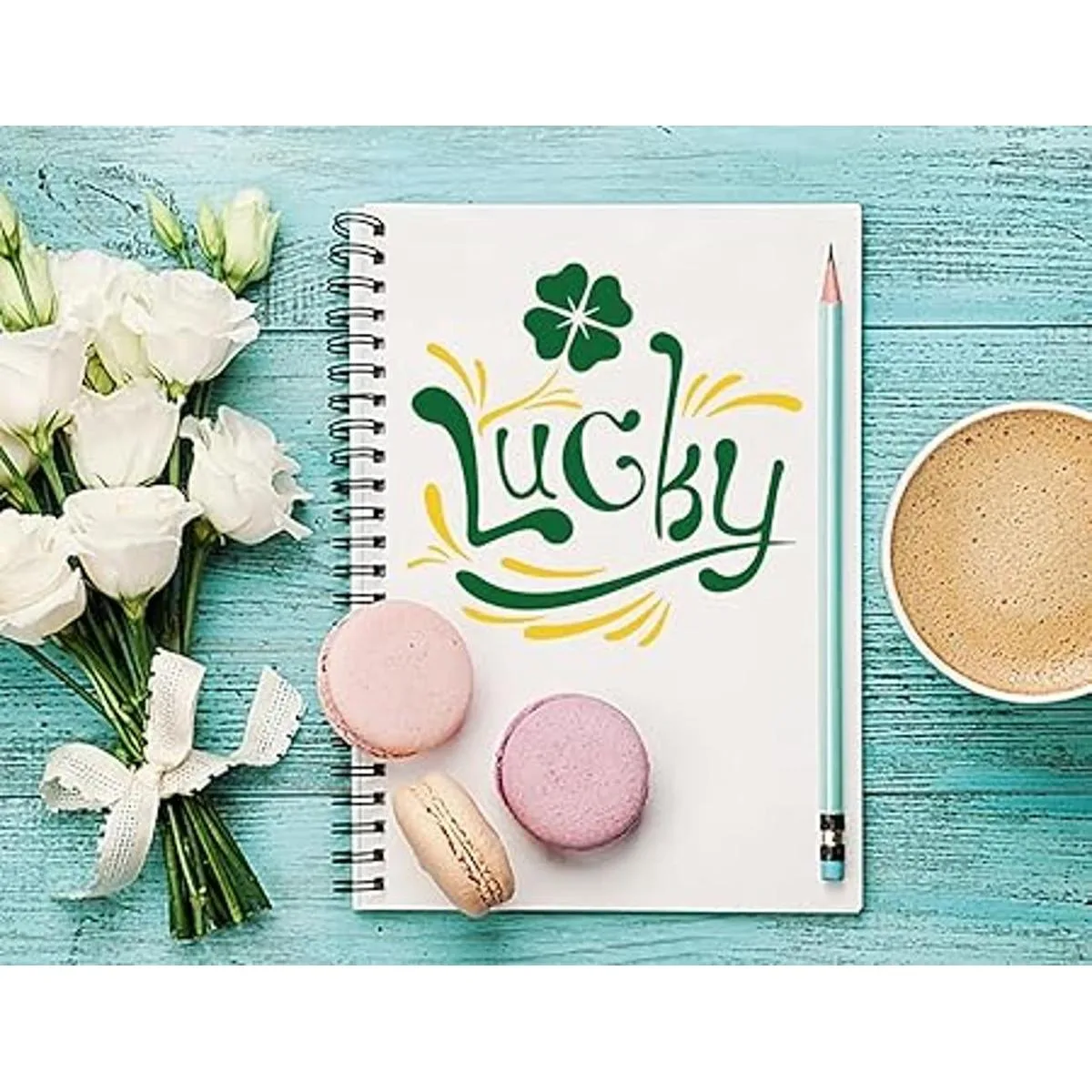 Juego de 9 plantillas de herramientas de pintura de_3