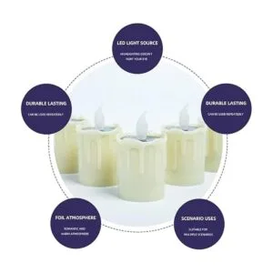 Lámpara de vela sin llama lámpara de vela solar_4